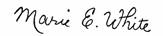 Maria White signature